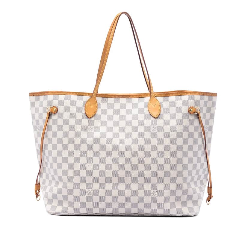 Louis Vuitton Damier Azur Neverfull GM White Very good condition - Front View