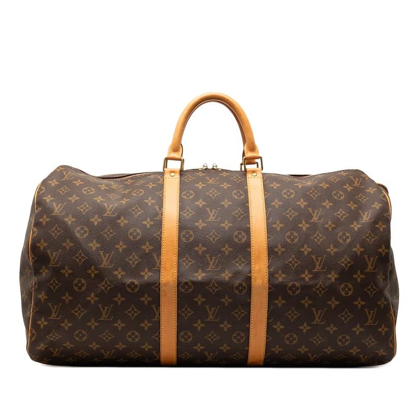 Louis Vuitton Monogram Keepall 55 Brown Very good condition - Front View