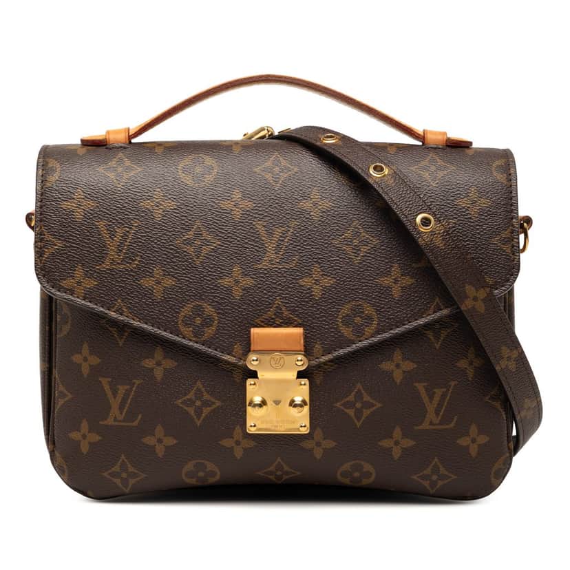 Louis Vuitton Monogram Pochette Metis Brown Very good condition - Front View