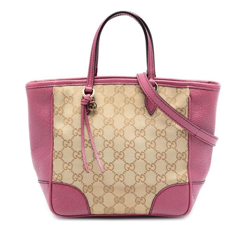 Gucci Small GG Canvas Bree Satchel Beige Very good condition - Front View