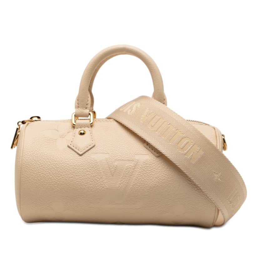 Louis Vuitton Monogram Empreinte Giant Papillon BB Beige Leather Very good condition - Front View