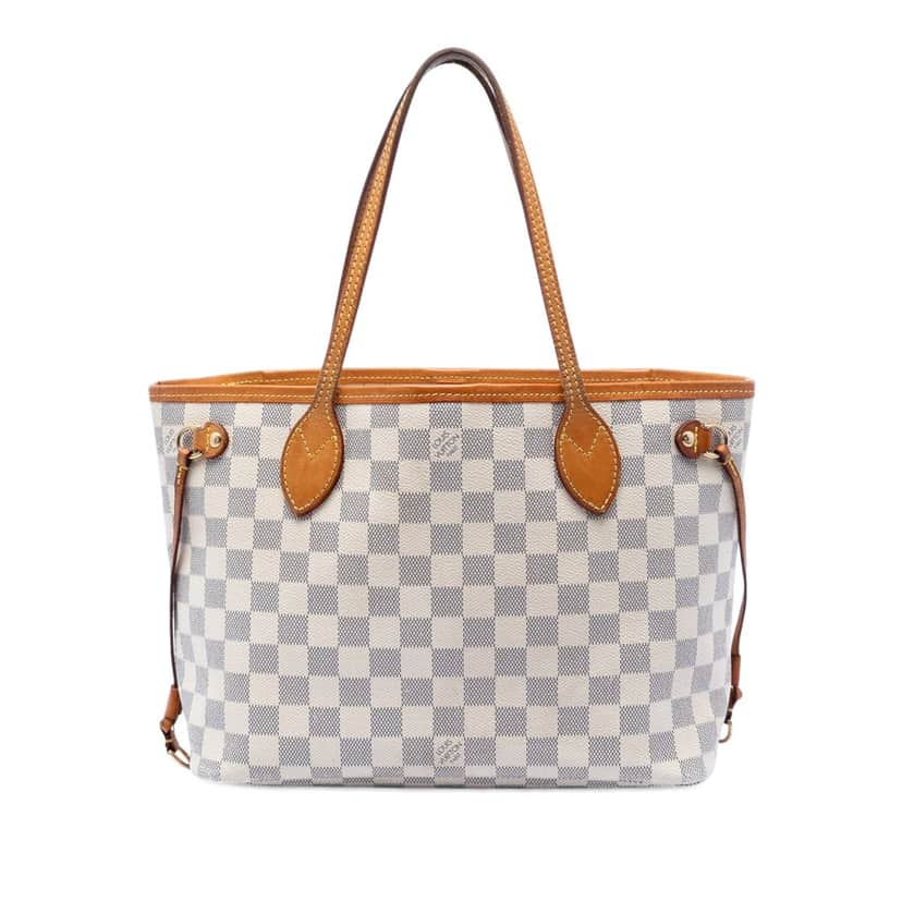 Louis Vuitton Damier Azur Neverfull PM White Very good condition - Front View