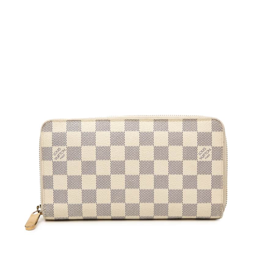 Louis Vuitton Damier Azur Zippy Long Wallet White Very good condition - Front View