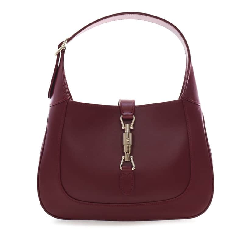 Gucci Medium Grained Calfskin Jackie 1961 Crossbody Red Leather Very good condition - Front View