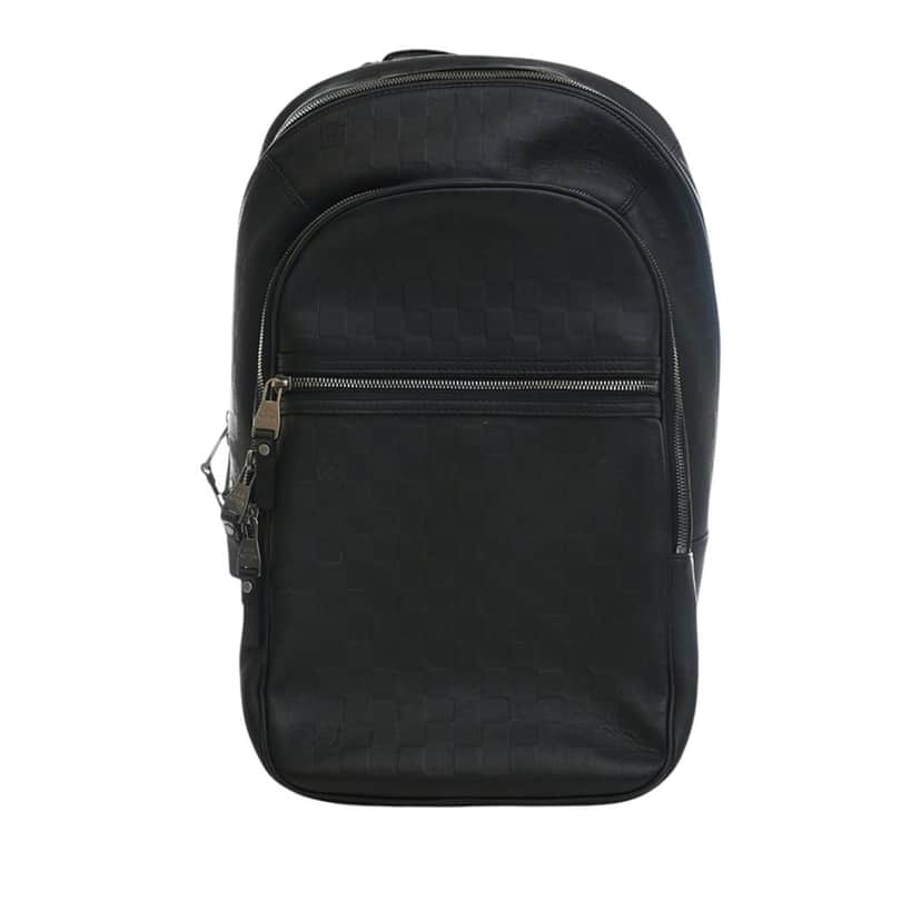 Louis Vuitton Damier Infini Michael Black Leather Very good condition - Front View