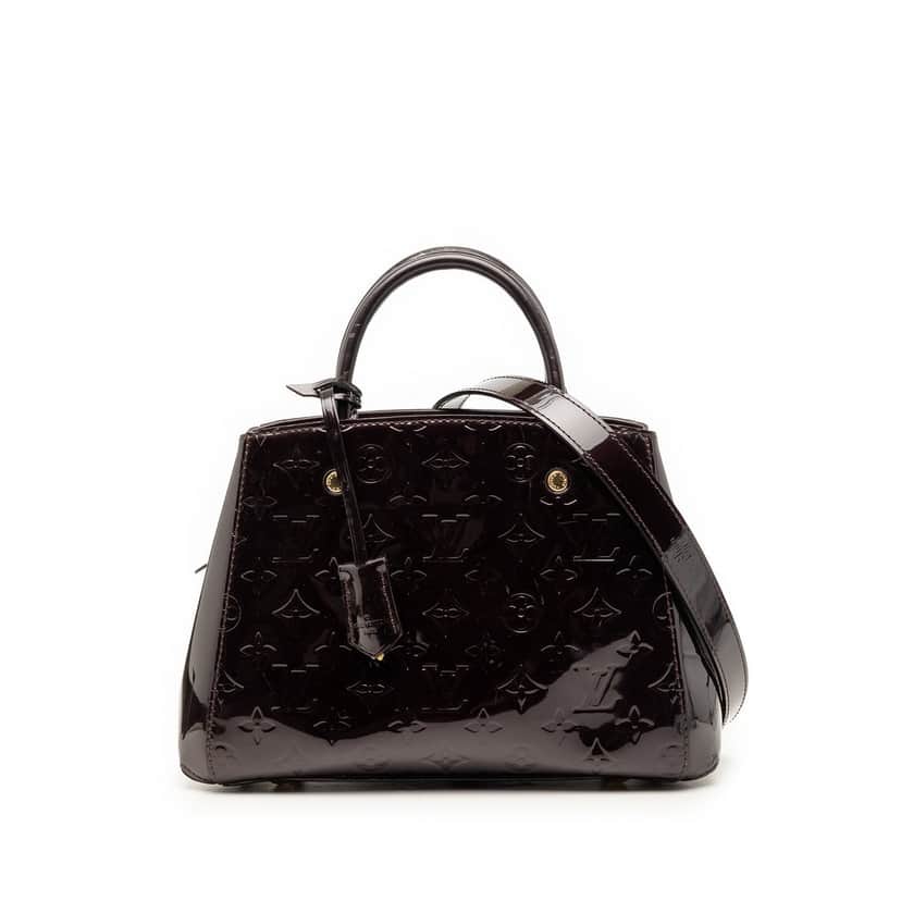 Louis Vuitton Monogram Vernis Montaigne BB Purple Leather Very good condition - Front View