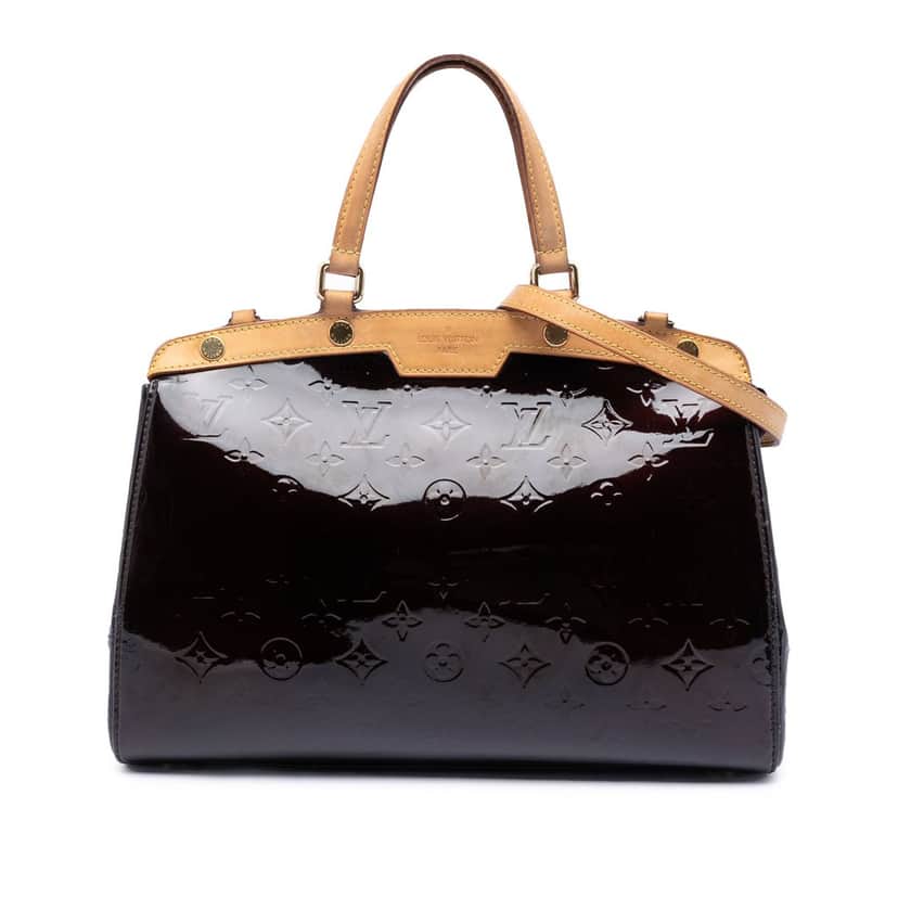 Louis Vuitton Monogram Vernis Brea MM Purple Leather Very good condition - Front View