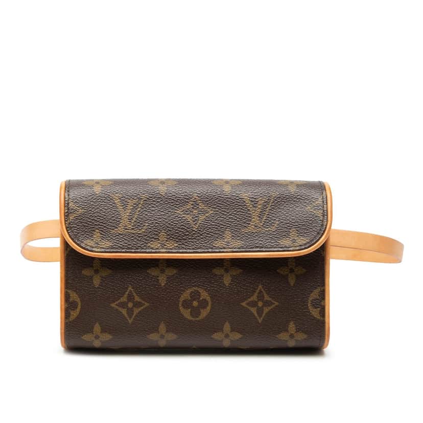 Louis Vuitton Monogram Pochette Florentine Brown Very good condition - Front View