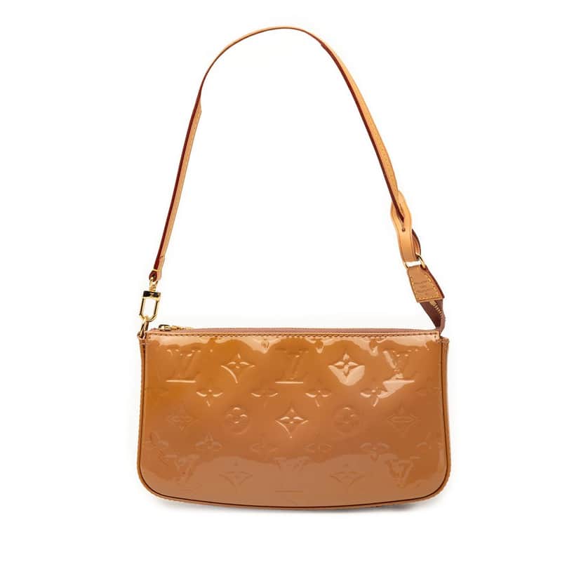 Louis Vuitton Monogram Vernis Pochette Accessoires Brown Leather Very good condition - Front View