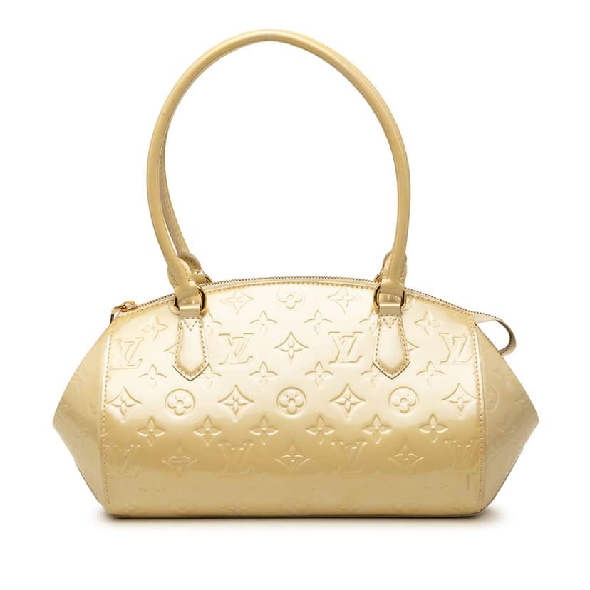 Louis Vuitton Monogram Vernis Sherwood PM Beige Leather Very good condition - Front View