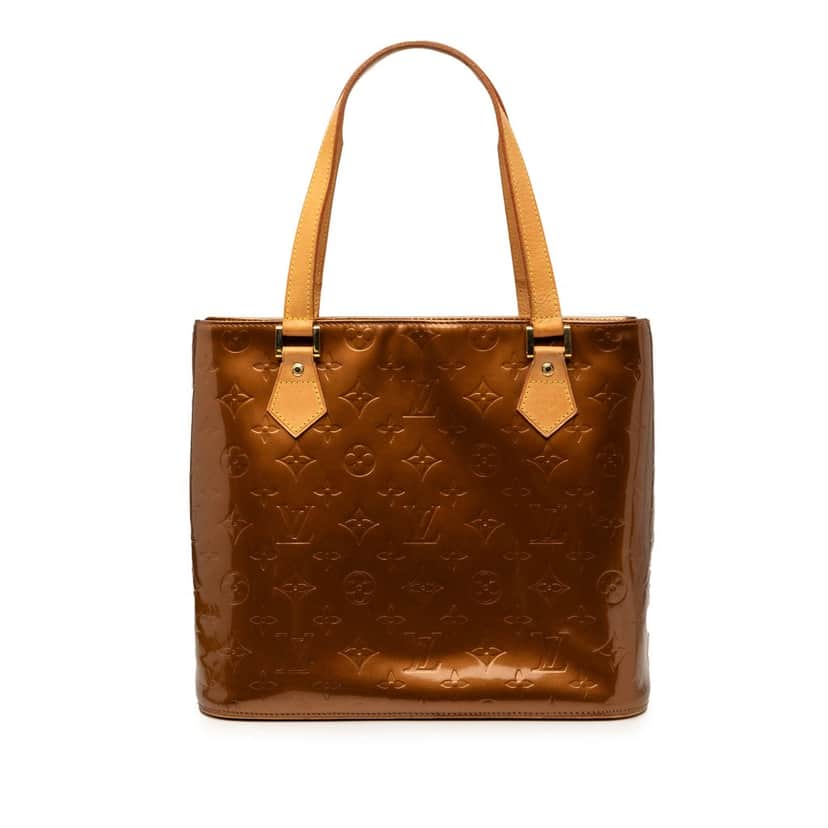 Louis Vuitton Monogram Vernis Houston Brown Leather Very good condition - Front View