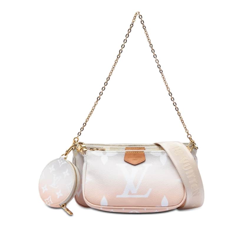Louis Vuitton Monogram Giant By The Pool Multi Pochette Accessoires Beige Very good condition - Front View