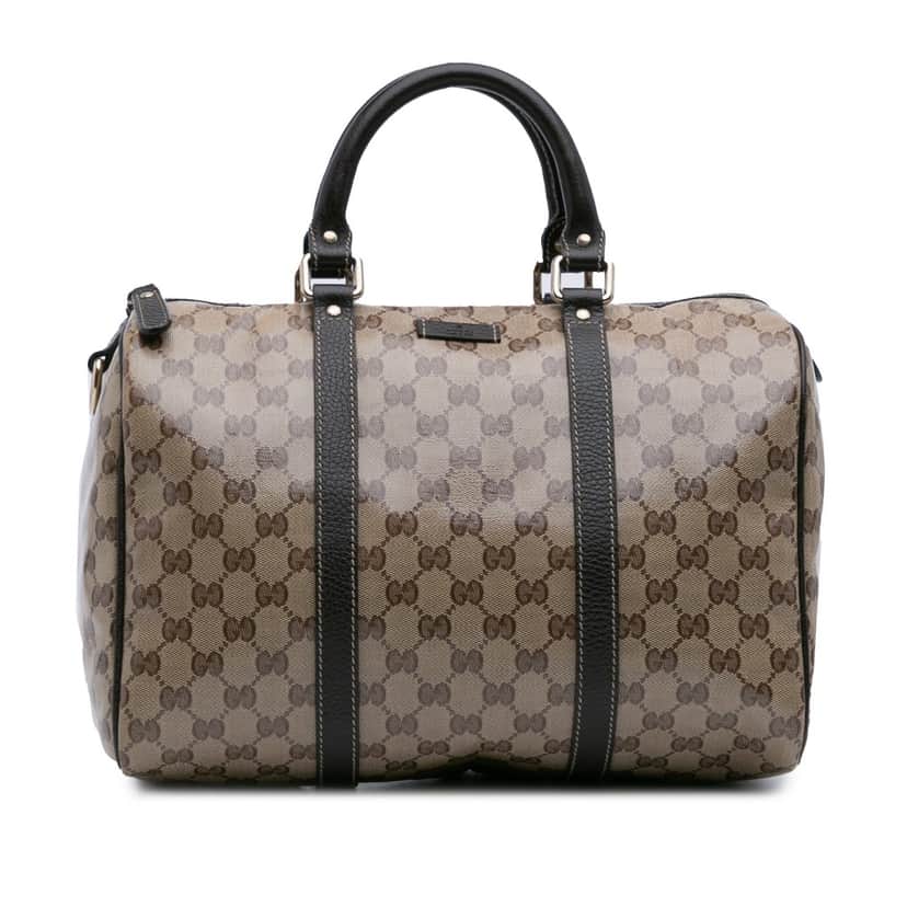 Gucci Medium GG Crystal Joy Boston Bag Beige Very good condition - Front View