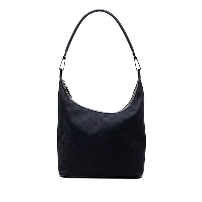 Gucci GG Canvas Shoulder Bag Blue Good condition - Front View