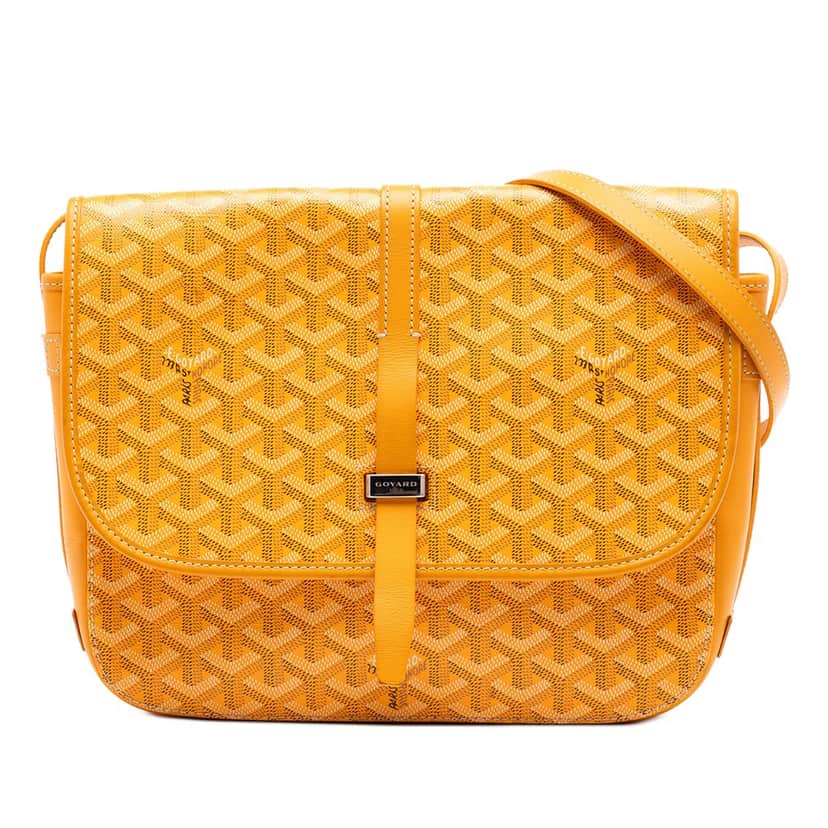 Goyard Goyardine Belvedere II MM Yellow Very good condition - Front View