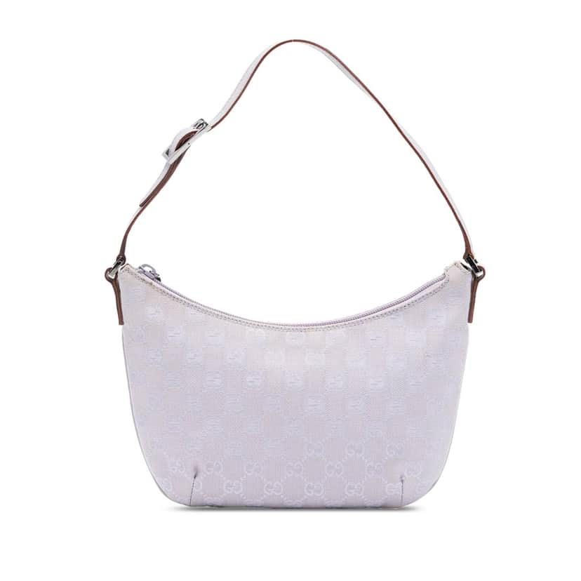 Gucci GG Canvas Shoulder Bag Purple Very good condition - Front View