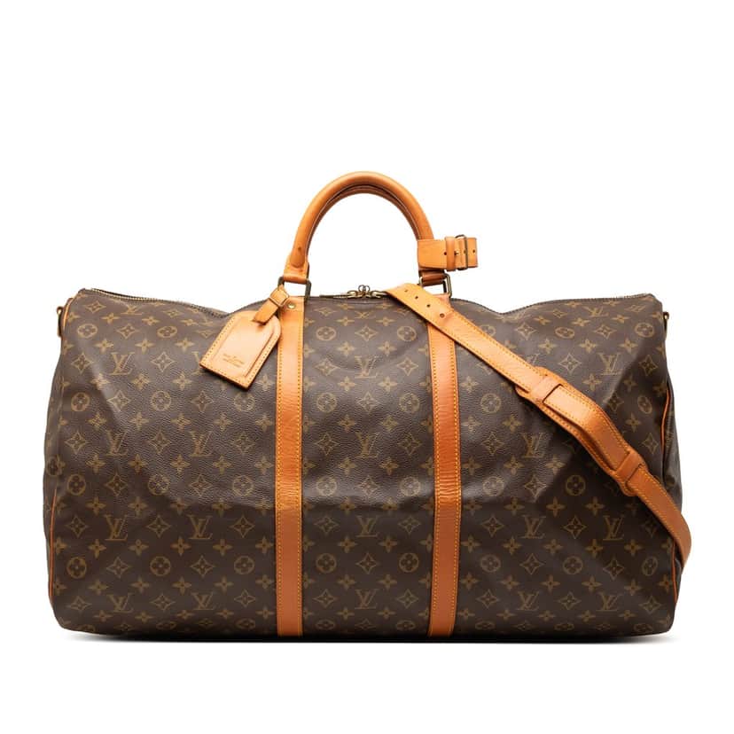 Louis Vuitton Monogram Keepall Bandouliere 60 Brown Very good condition - Front View