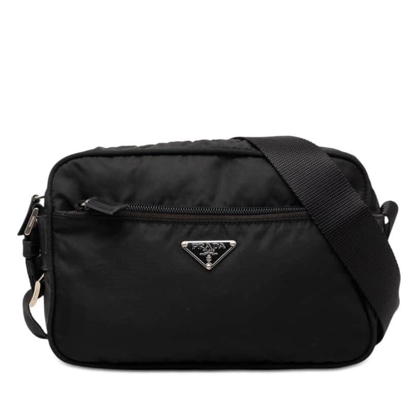 Prada Tessuto Camera Bag Black Very good condition - Front View