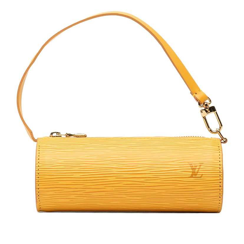 Louis Vuitton Epi Papillon Pochette Yellow Leather Very good condition - Front View