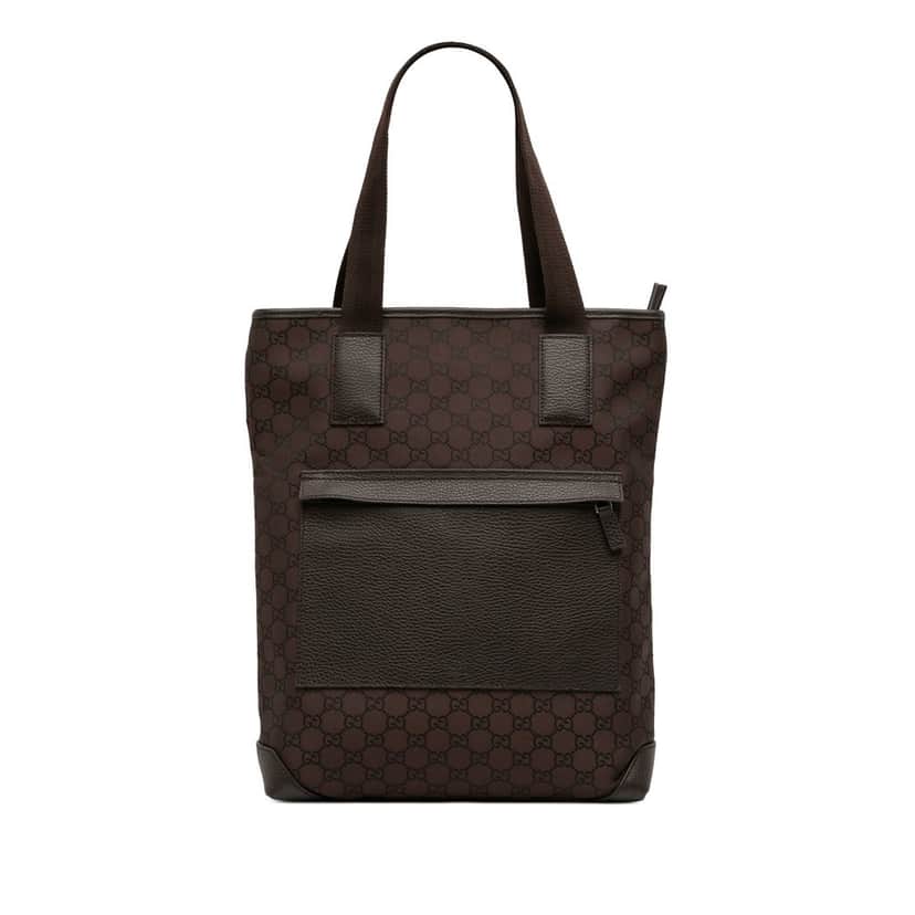 Gucci GG Canvas Tote Brown Very good condition - Front View