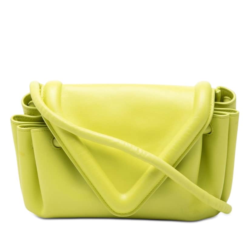 Bottega Veneta Leather Beak Crossbody Yellow Leather Very good condition - Front View