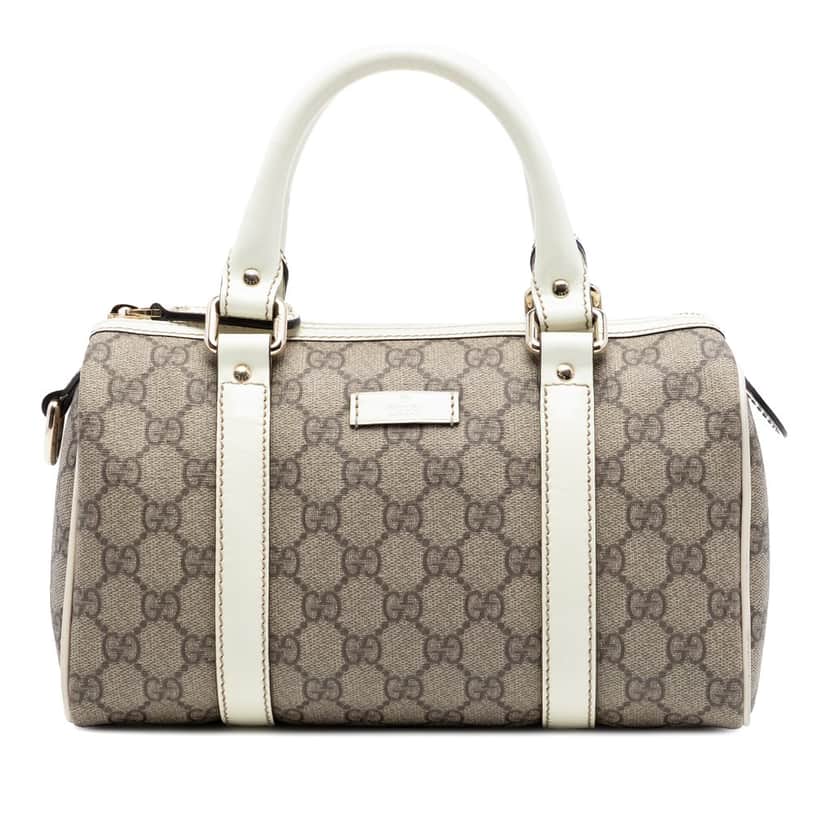 Gucci Small GG Supreme Joy Boston Bag Beige Very good condition - Front View