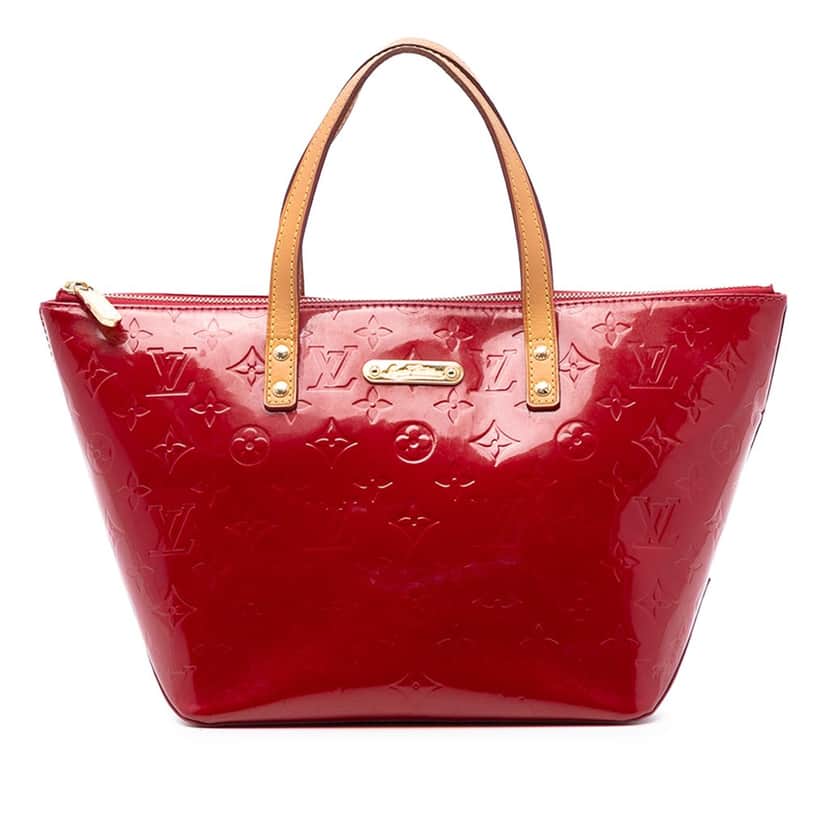 Louis Vuitton Monogram Vernis Bellevue PM Red Leather Very good condition - Front View