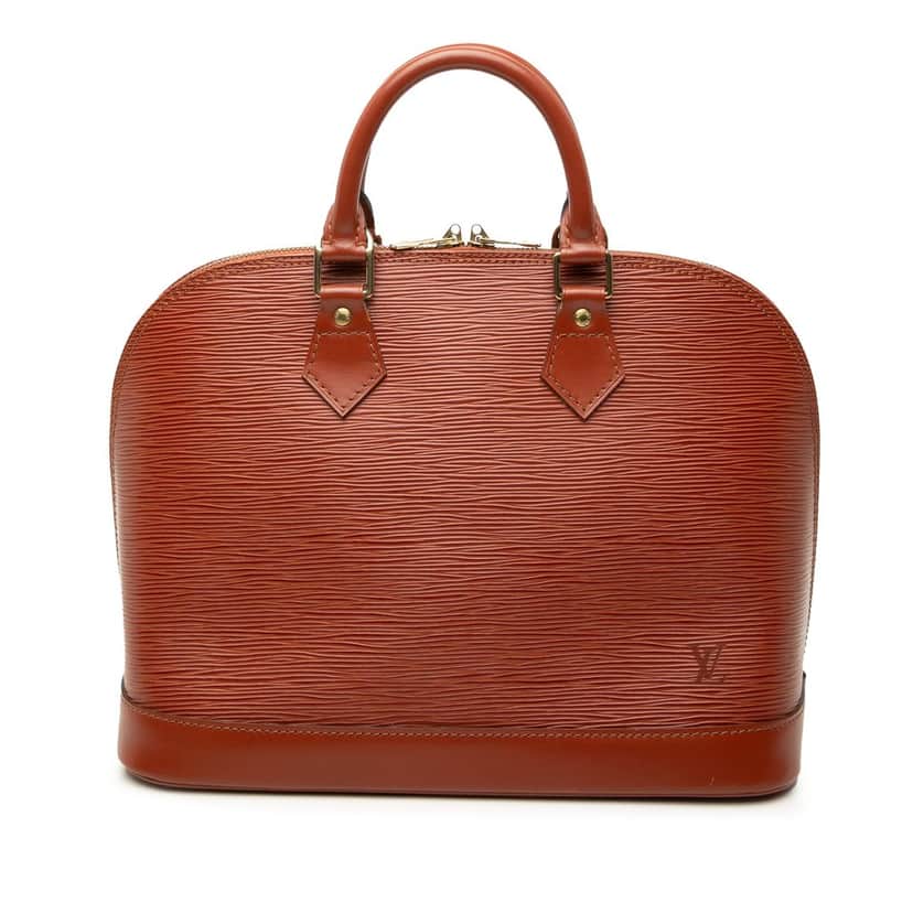 Louis Vuitton Epi Alma PM Brown Leather Very good condition - Front View