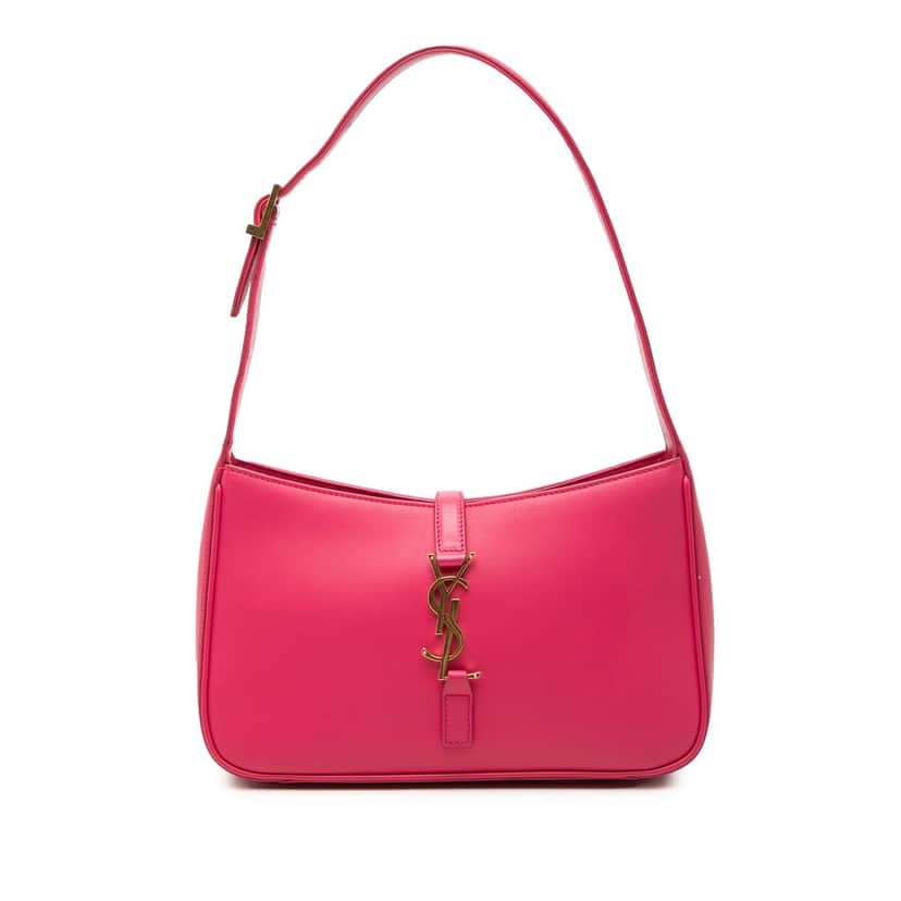 Saint Laurent Smooth Calfskin Le 5 a 7 Pink Leather Very good condition - Front View