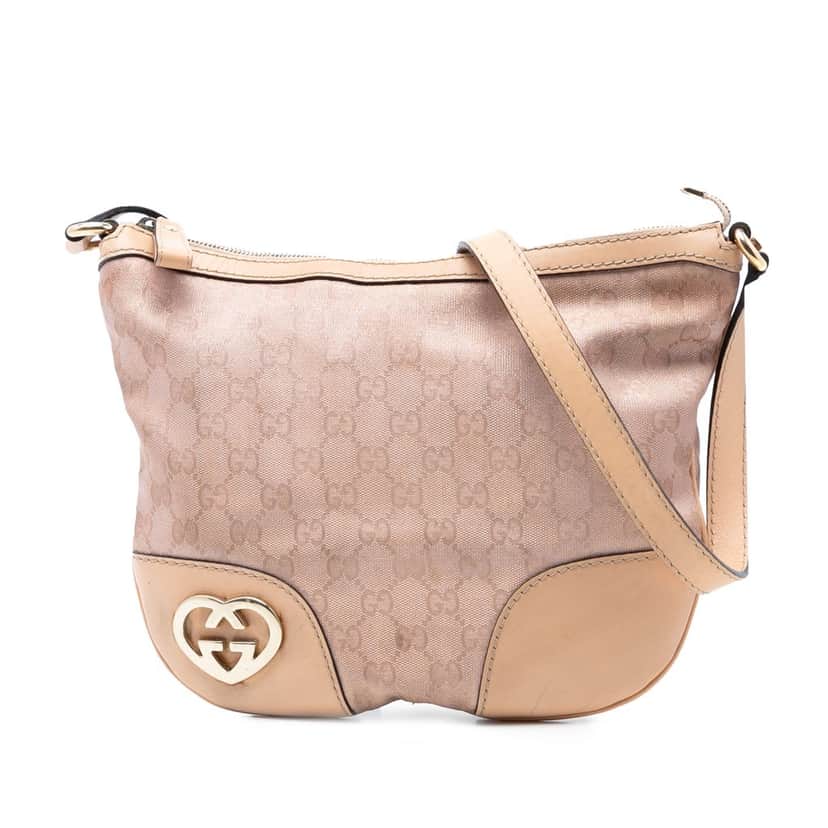 Gucci GG Canvas Lovely Crossbody Brown Very good condition - Front View