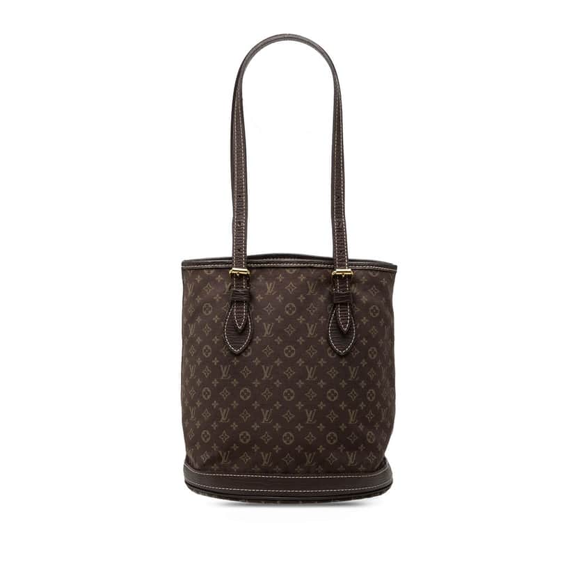 Louis Vuitton Monogram Mini Lin Bucket PM Brown Very good condition - Front View