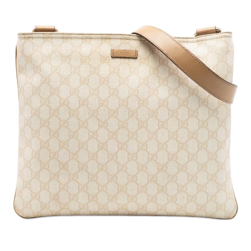 Gucci GG Supreme Crossbody White Very good condition - Front View