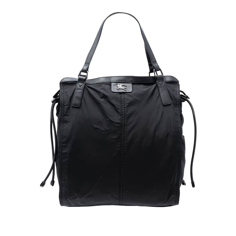 Burberry Nylon Packable Buckleigh Tote Black Very good condition - Front View
