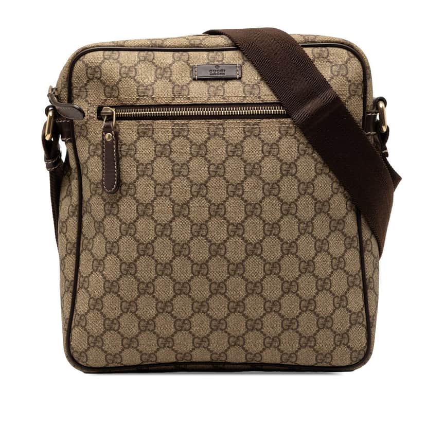Gucci GG Supreme Crossbody Beige Very good condition - Front View