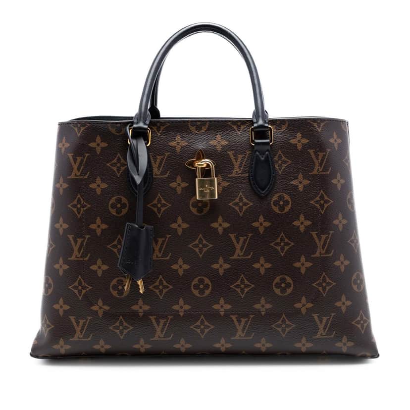 Louis Vuitton Monogram Flower Tote Brown Very good condition - Front View