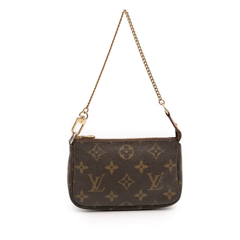 Louis Vuitton Monogram Mini Pochette Accessoires Brown Very good condition - Front View
