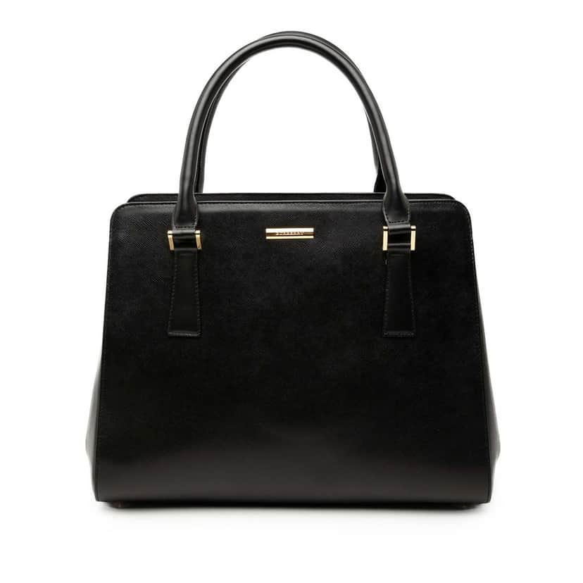 Burberry Leather Handbag Black Leather Very good condition - Front View