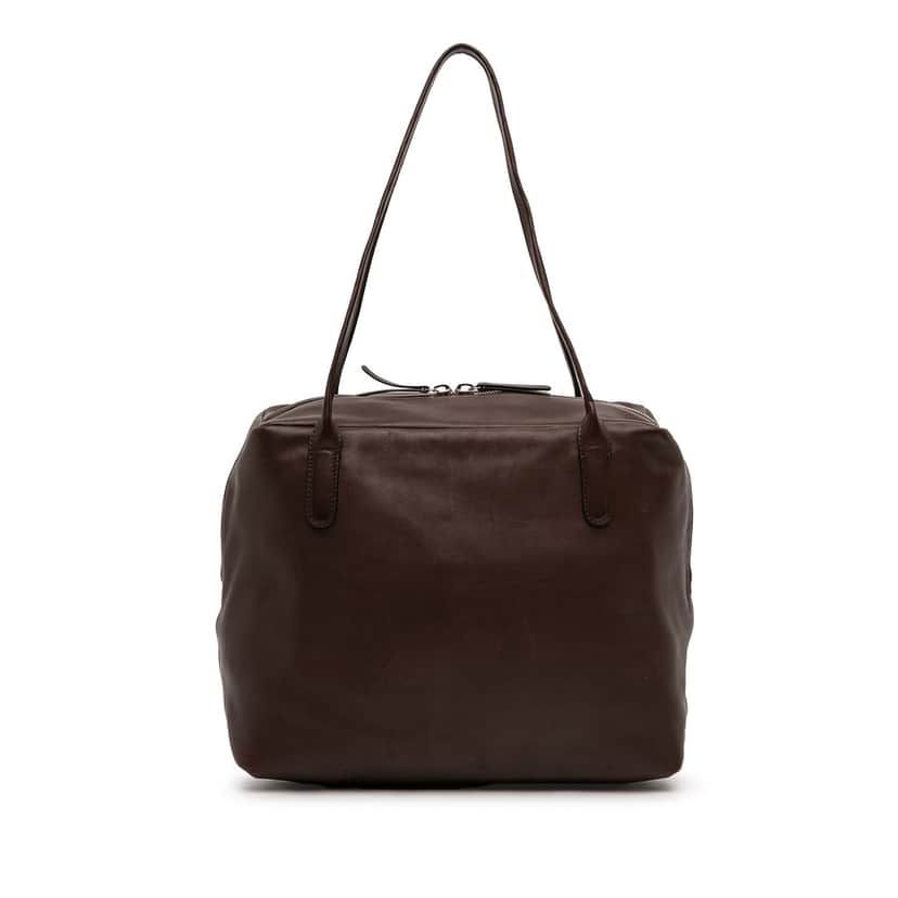 The Row Leather Henri Tote Brown Leather Very good condition - Front View