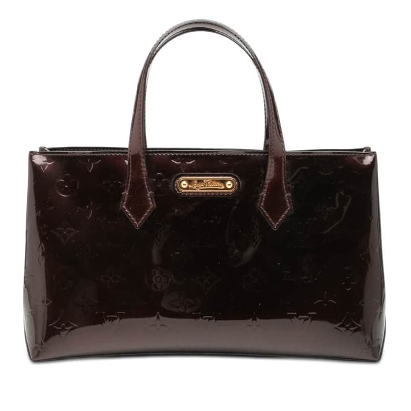 Louis Vuitton Monogram Vernis Wilshire PM Purple Leather Very good condition - Front View