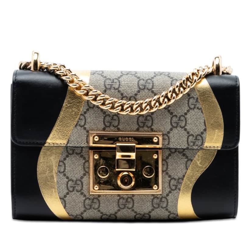 Gucci Small GG Supreme Osiride Padlock Crossbody Beige Very good condition - Front View