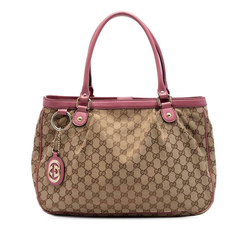 Gucci GG Canvas Sukey Tote Beige Very good condition - Front View