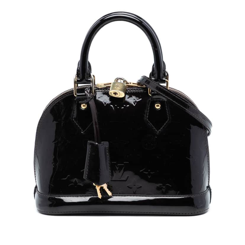 Louis Vuitton Monogram Vernis Alma BB Purple Leather Very good condition - Front View