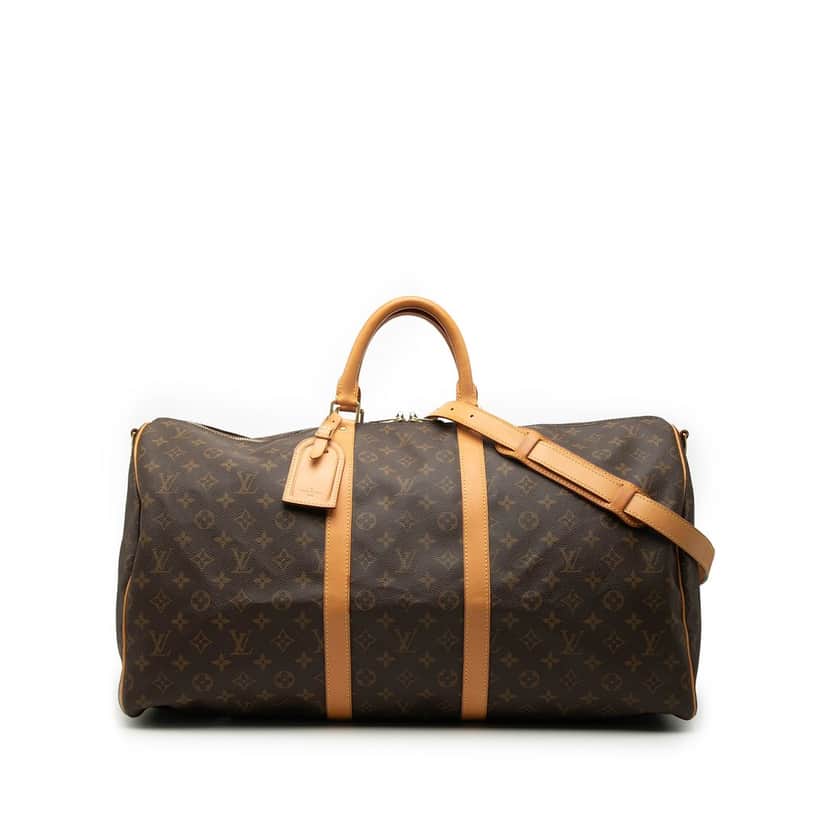 Louis Vuitton Monogram Keepall Bandouliere 55 Brown Very good condition - Front View