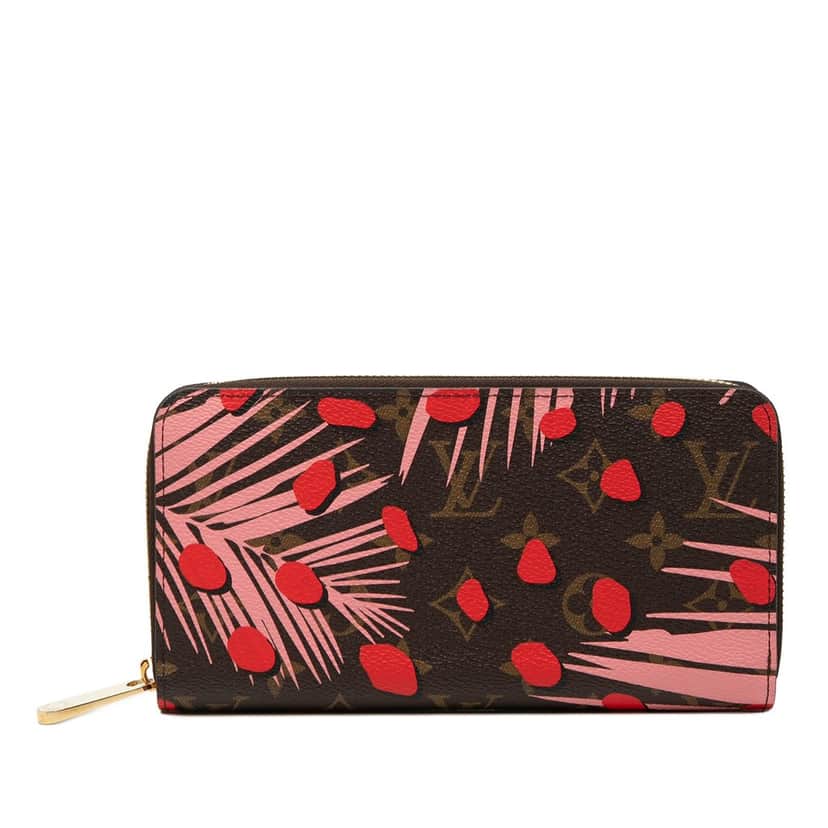 Louis Vuitton Monogram Jungle Dots Zippy Wallet Brown Very good condition - Front View