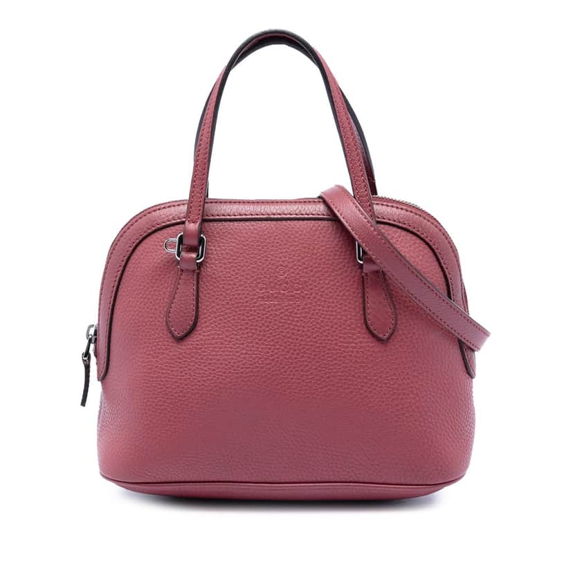 Gucci Mini Guccissima Dome Satchel Pink Leather Very good condition - Front View