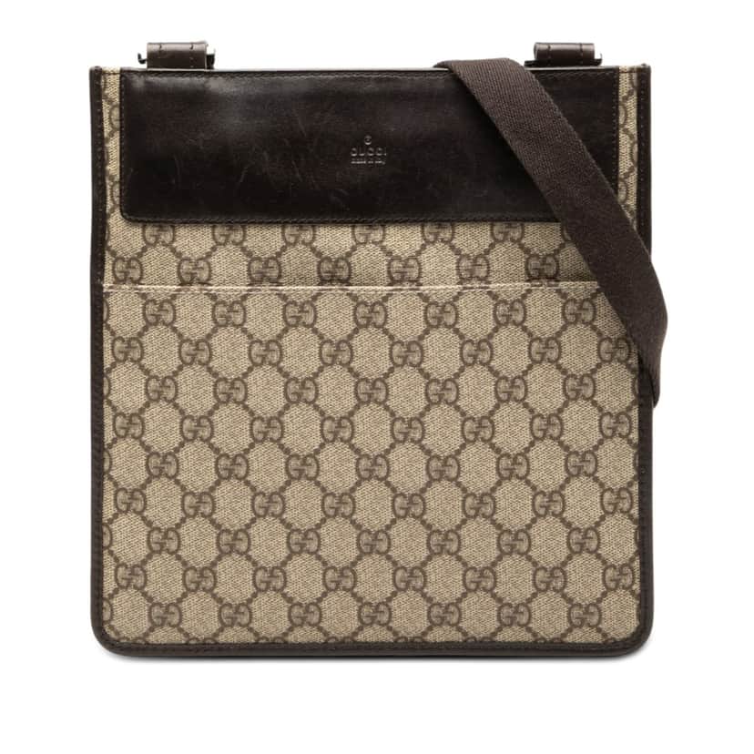 Gucci GG Supreme Crossbody Beige Very good condition - Front View