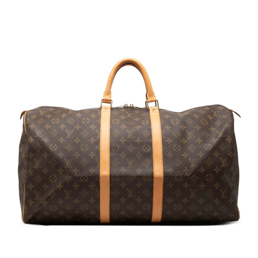 Louis Vuitton Monogram Keepall 55 Brown Very good condition - Front View