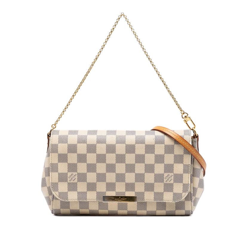 Louis Vuitton Damier Azur Favorite MM White Very good condition - Front View