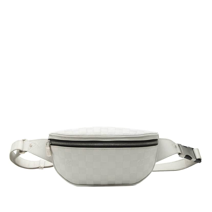 Louis Vuitton Damier Infini Campus Bumbag White Leather Very good condition - Front View