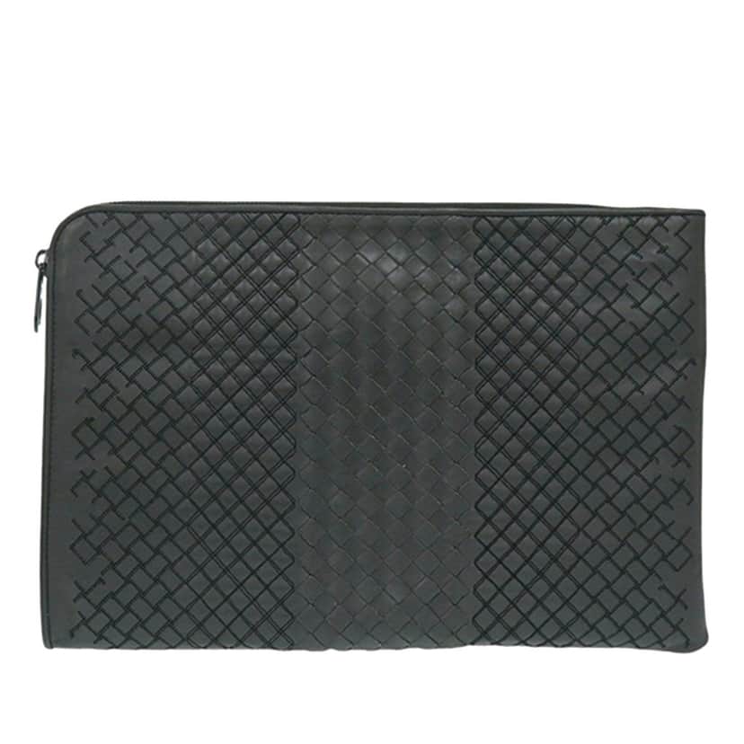 Bottega Veneta Nappa Intreccio Imperatore Zip Clutch Other Leather Very good condition - Front View